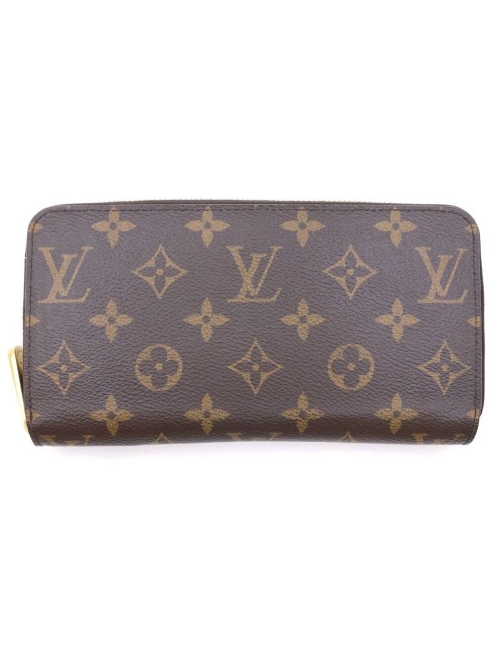 Louis Vuitton Monogram Zippy Organizer Wallet Brown